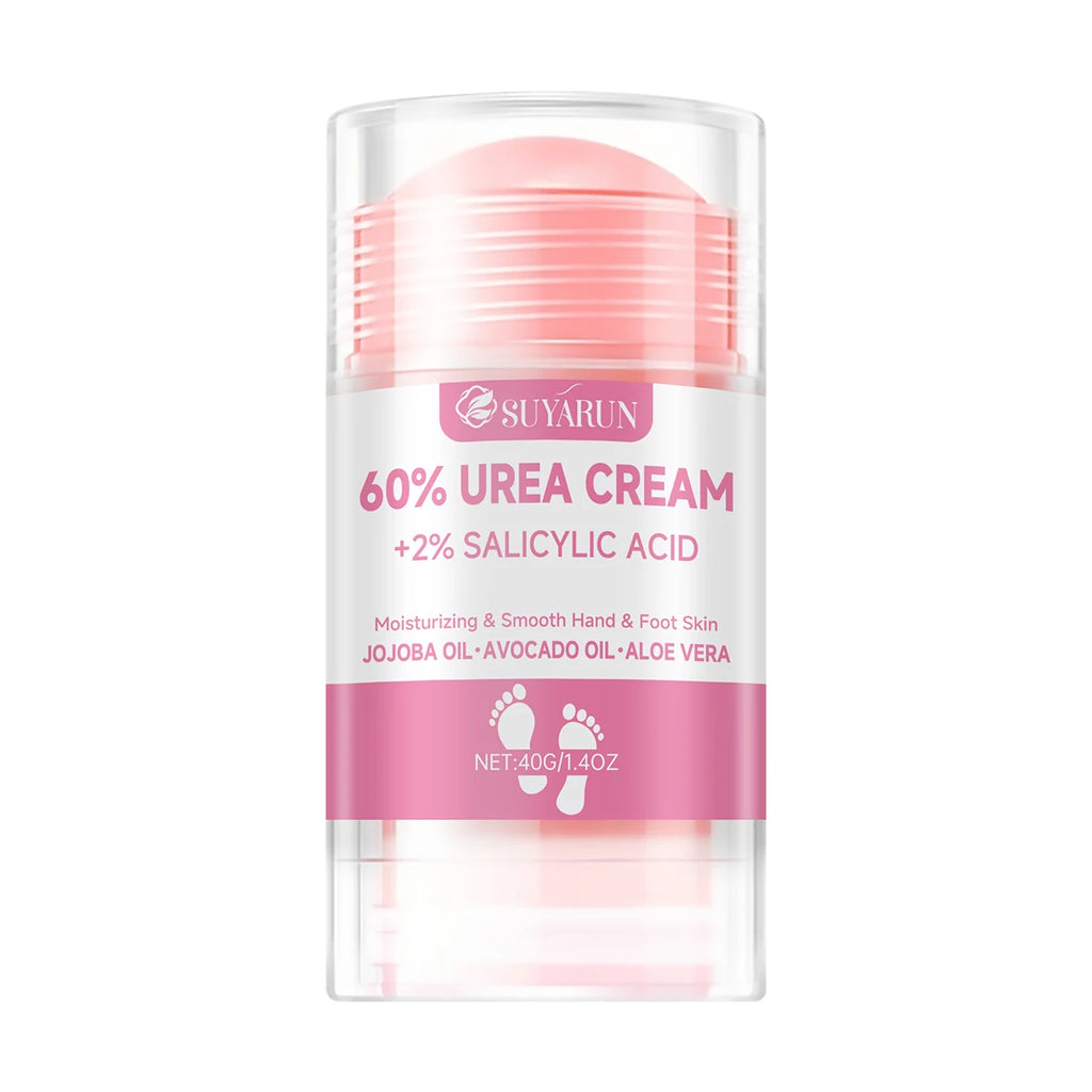 60% Urea Foot Cream Stick - Moisturizing & Exfoliating, Cracked Heel Repair, Deep Hydration for Dry Feet