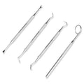 Dental Cleaning Kit Stainless Steel Tartar Scaler Teeth Whitening Tools Oral Care Portable Dentist Set with Endoscopic Cleaner