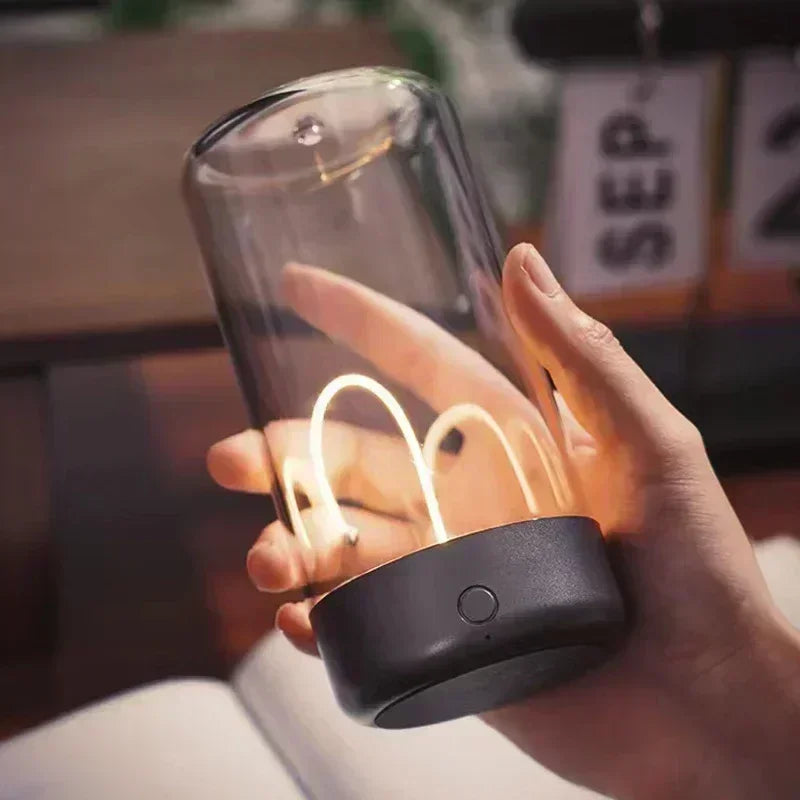 QuantumGlow Magnetic Ambient Light – USB-C Rechargeable
