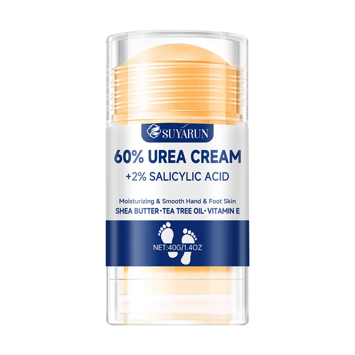 60% Urea Foot Cream Stick - Moisturizing & Exfoliating, Cracked Heel Repair, Deep Hydration for Dry Feet