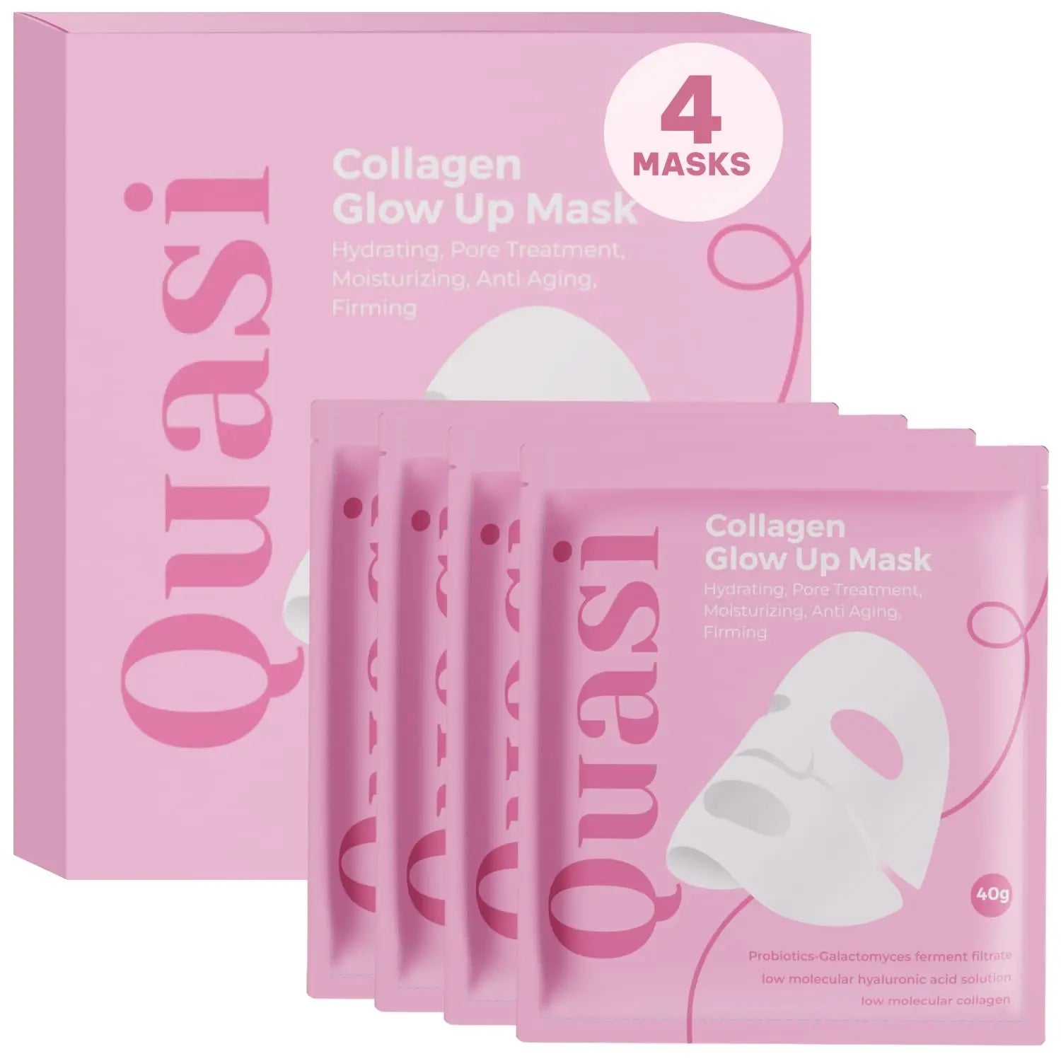Hydrating Korean Sheet Collagen Face Mask Overnight – Niacinamide & Low Molecular Collagen