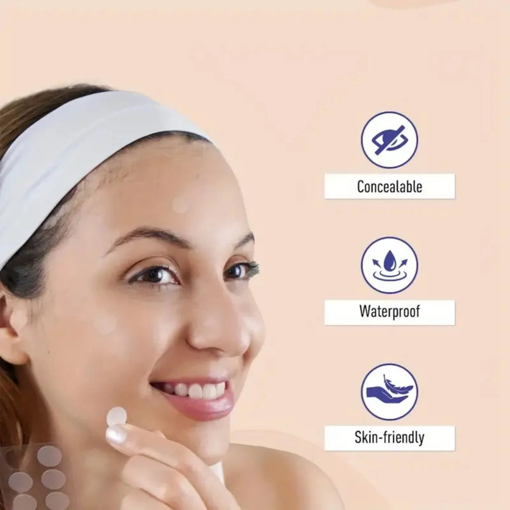 360 Skin-Tone Round Acne Patches | Hydrocolloid & Gentle Cover