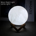 3D Moon Night Light – Ambient LED Bedroom Decor