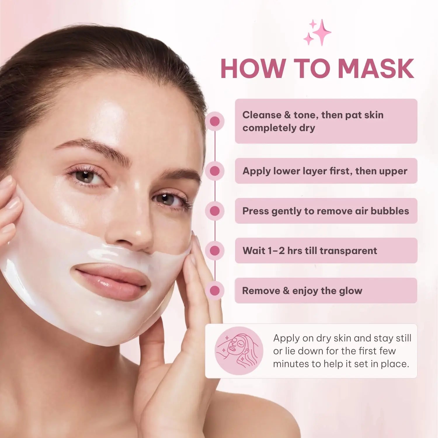 Hydrating Korean Sheet Collagen Face Mask Overnight – Niacinamide & Low Molecular Collagen